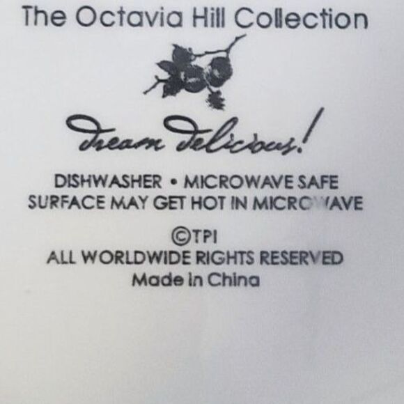 Retired Octavia Hill Tracy Collection 8" Pasta Bowl Dream‎ Delicious - Picture 6 of 7